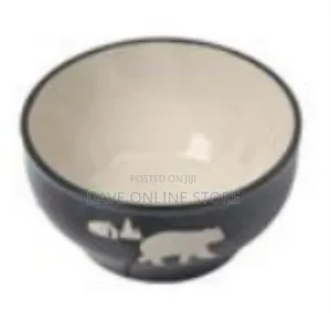 6-Piece Set 0f Rustic Bear Forest Ceramic Bowls