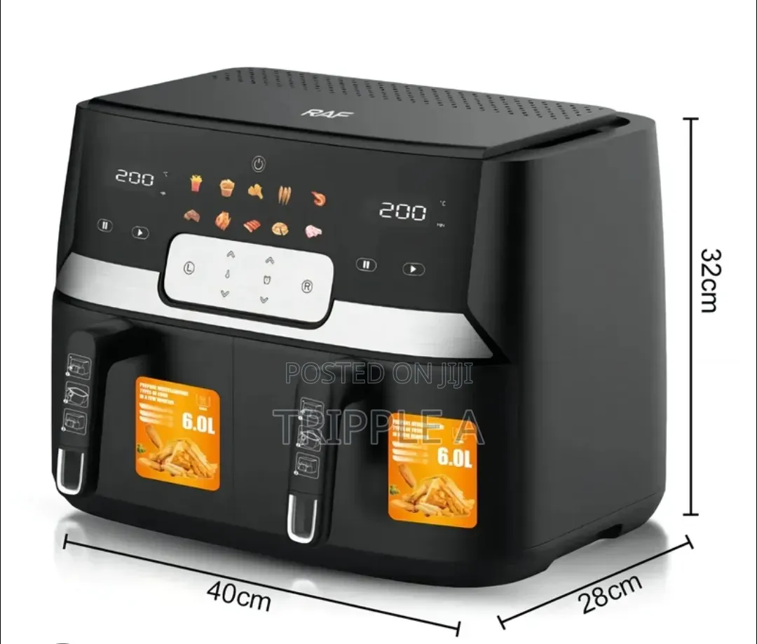 Raf 9l Double Basket Digital Air Fryer ( Model R.5382)