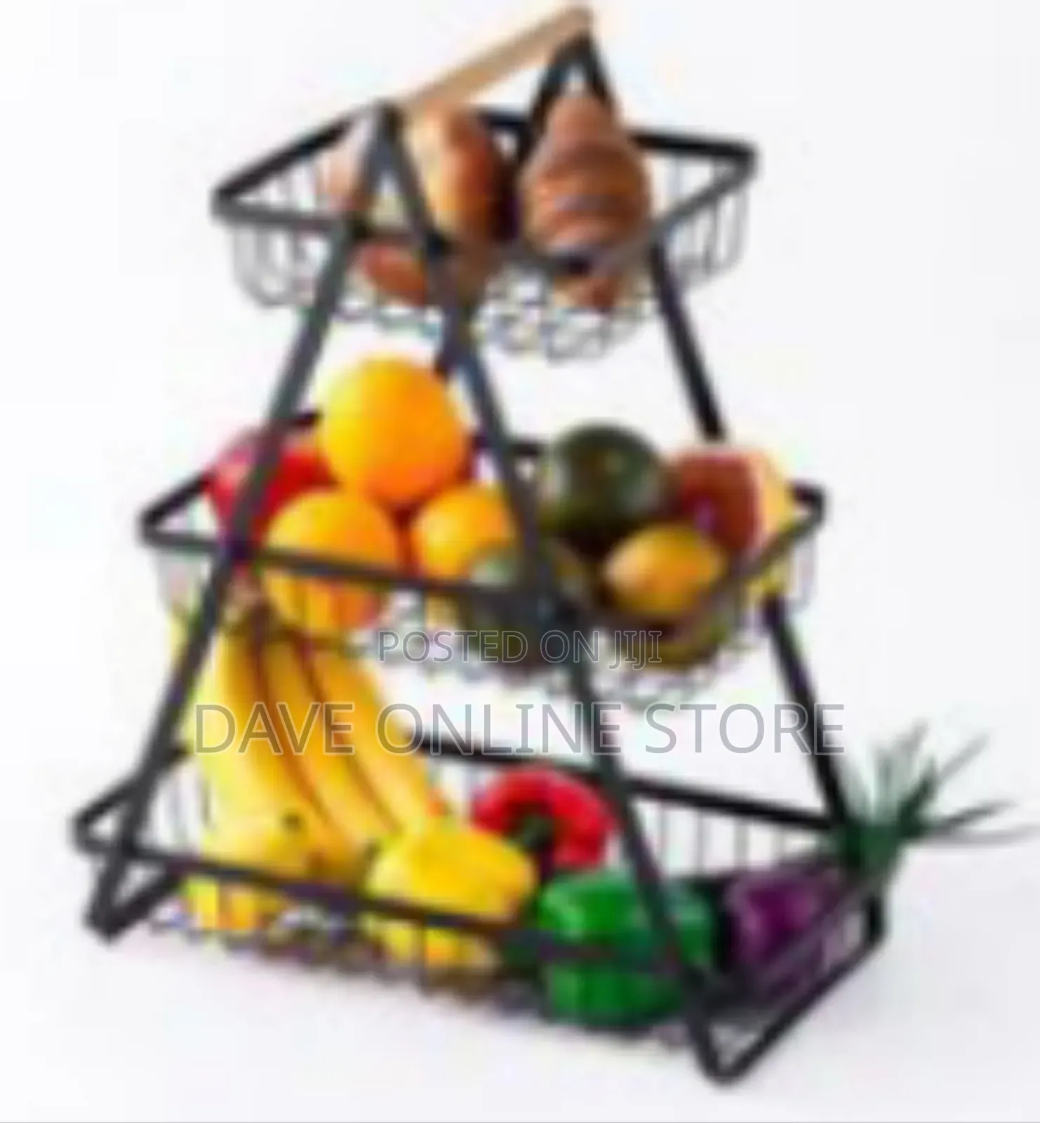 Modern 3-Tier Countertop Storage Basket