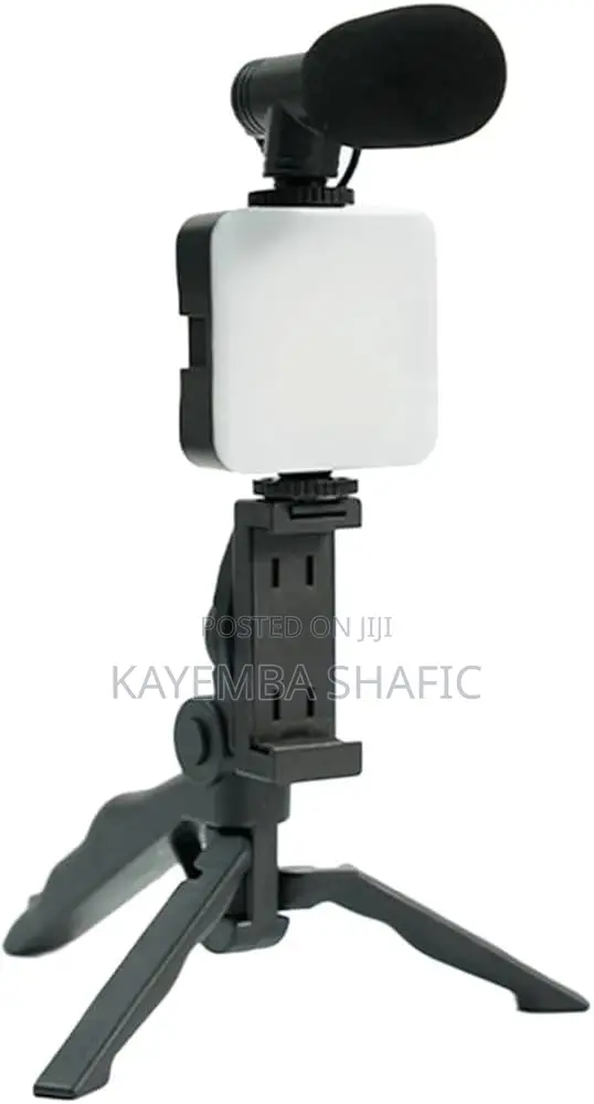 Ay-49 Video Vlogging Kit With Microphone Led Fill Light (Brand New)