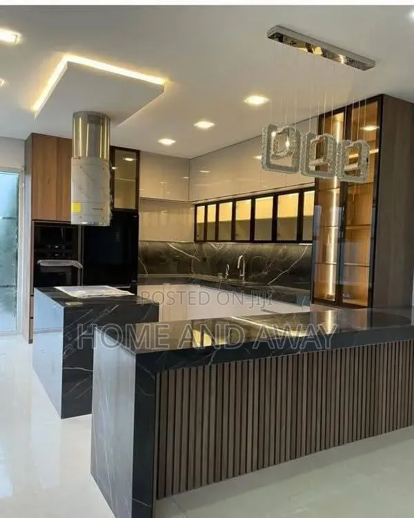 Marble Dressed Kitchen Cabinets From 10,000,000/- In Any Colour
