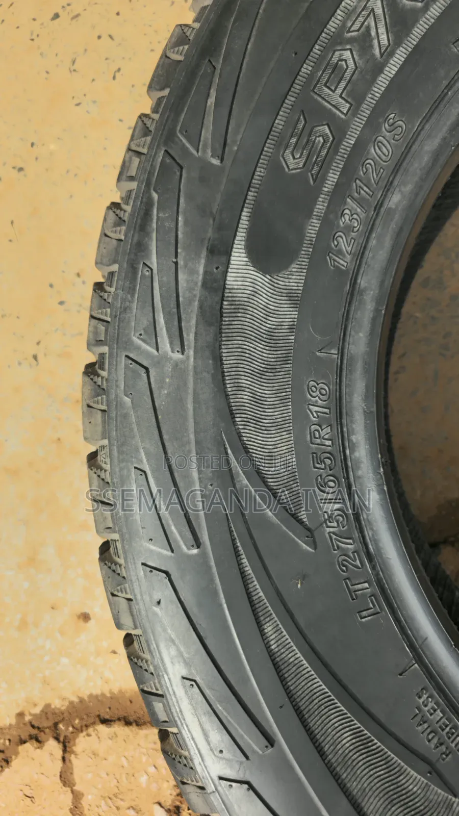 275/65r18 Used Sportrak Tyres for V8 Landcruiser