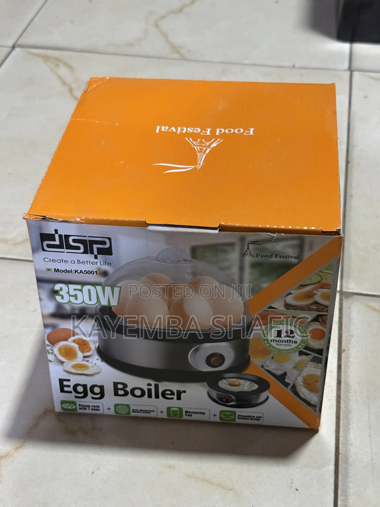 DSP Electric Egg Boiler Steamer (350w) – Brand New