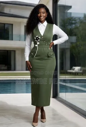 Pinafore Dress Set