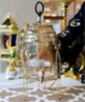 Elegant Glass Beverage Dispenser