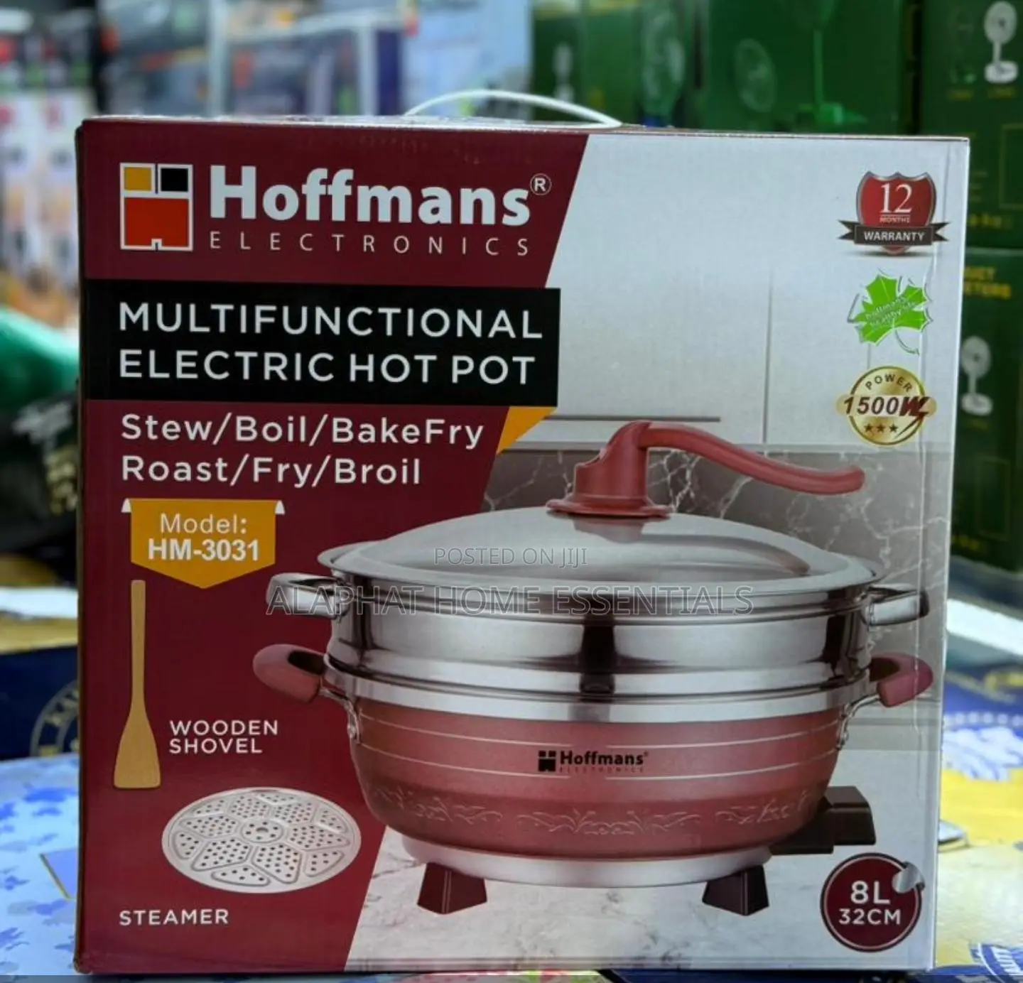 Hoffmans 8l Multifunctional Electric Hot Pot