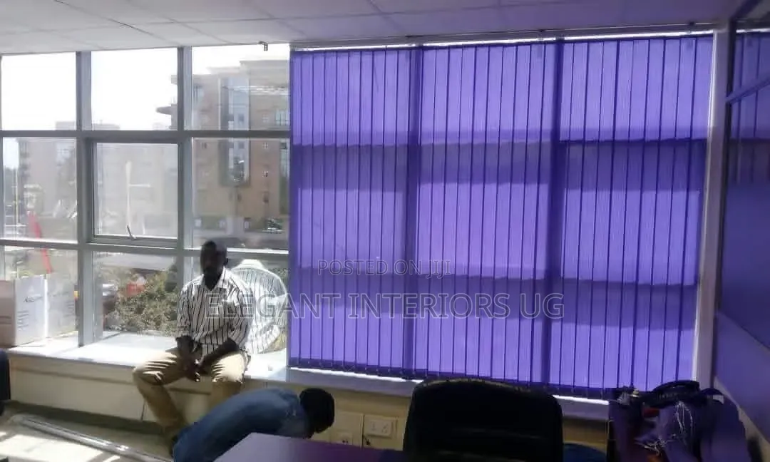 Purple Vertical Blinds for Offices