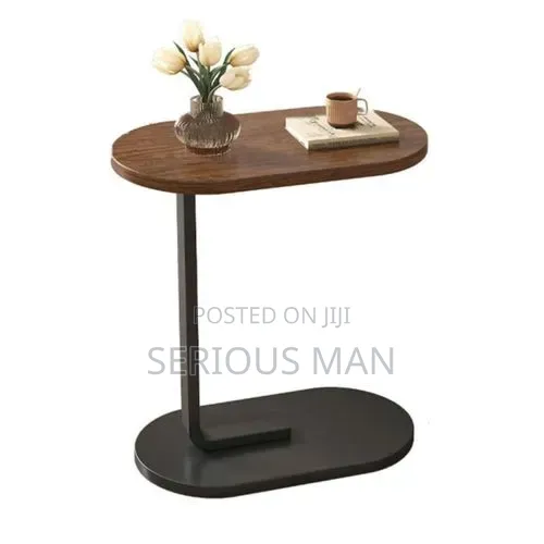 C-Shaped Sofa Side Table