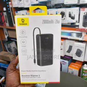 Bipow2 Baseus 20000mah Power Bank With Type-c Cable