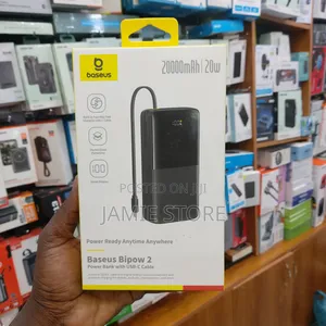 Bipow2 Baseus 20000mah Power Bank With Type-c Cable