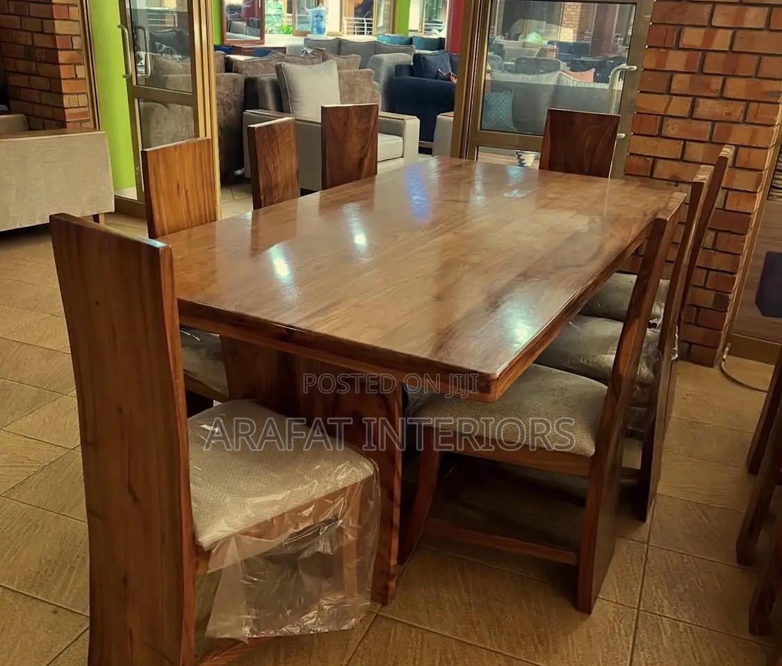 Rustic Elegance Live-Edge Solid Wood Dining Set
