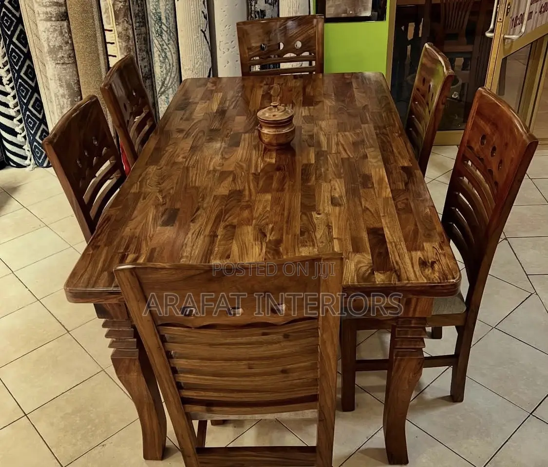 Heritage Patchwork Solid Wood 6-Seater Dining Sset