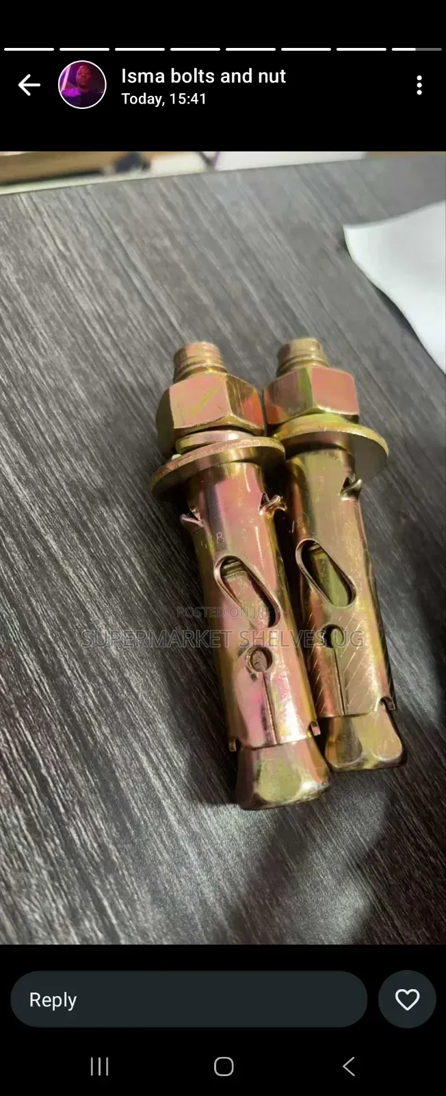 Bolts and Nuts in All Sizes on at 5000