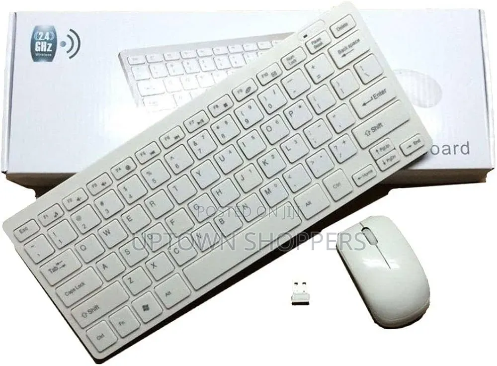 Wireless Mini Keyboard and Mouse Combo for Desktop Laptop and Computer
