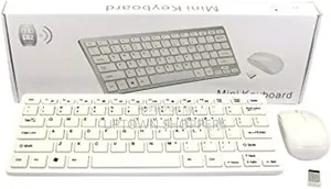 Wireless Mini Keyboard and Mouse Combo for Desktop Laptop and Computer