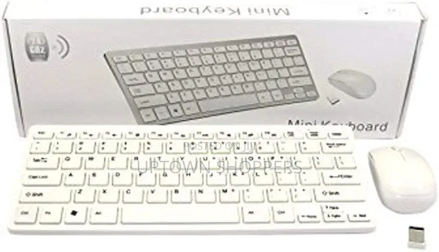 Wireless Mini Keyboard and Mouse Combo for Desktop Laptop and Computer