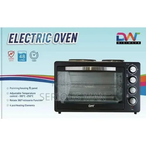 Digiwave 48 Liters Electric Mini Oven 2000w With Rotisserie Function -