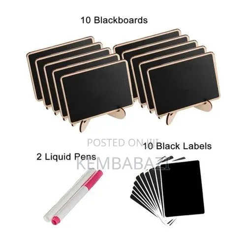10pieces Mini Wooden Blackboards