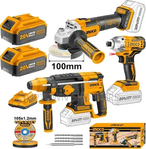 Ingco Cordless Demolition Breaker 20v 2 Batteries Charger