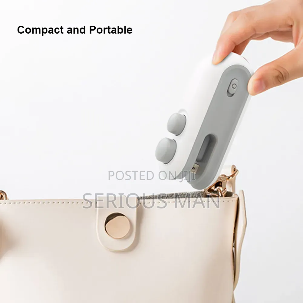 2-in-1 Portable Heat Sealer and Cutter for Snack Bags.