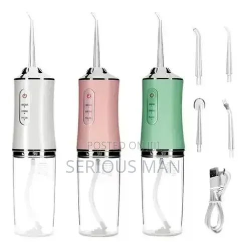 Portable Cordless Water Flosser for Dental Cleaning.