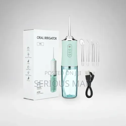 Portable Cordless Water Flosser for Dental Cleaning.