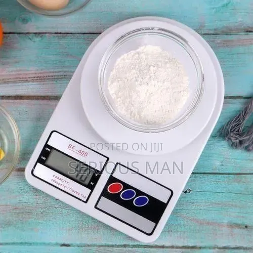 10000g LCD Digital Kitchen Tool Food Weighing Scales -White