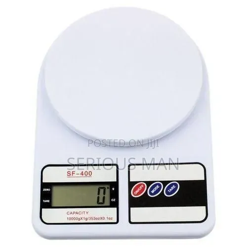 10000g LCD Digital Kitchen Tool Food Weighing Scales -White
