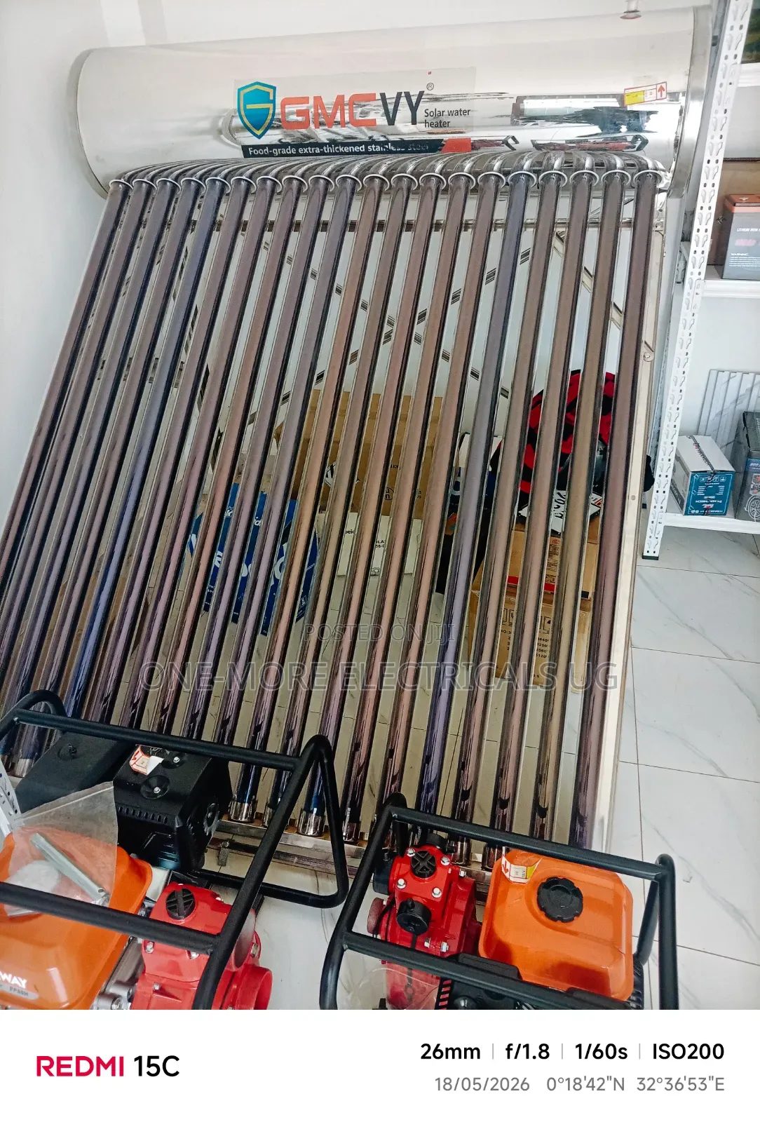 Solar Water Heaters 200ltrs Complete System