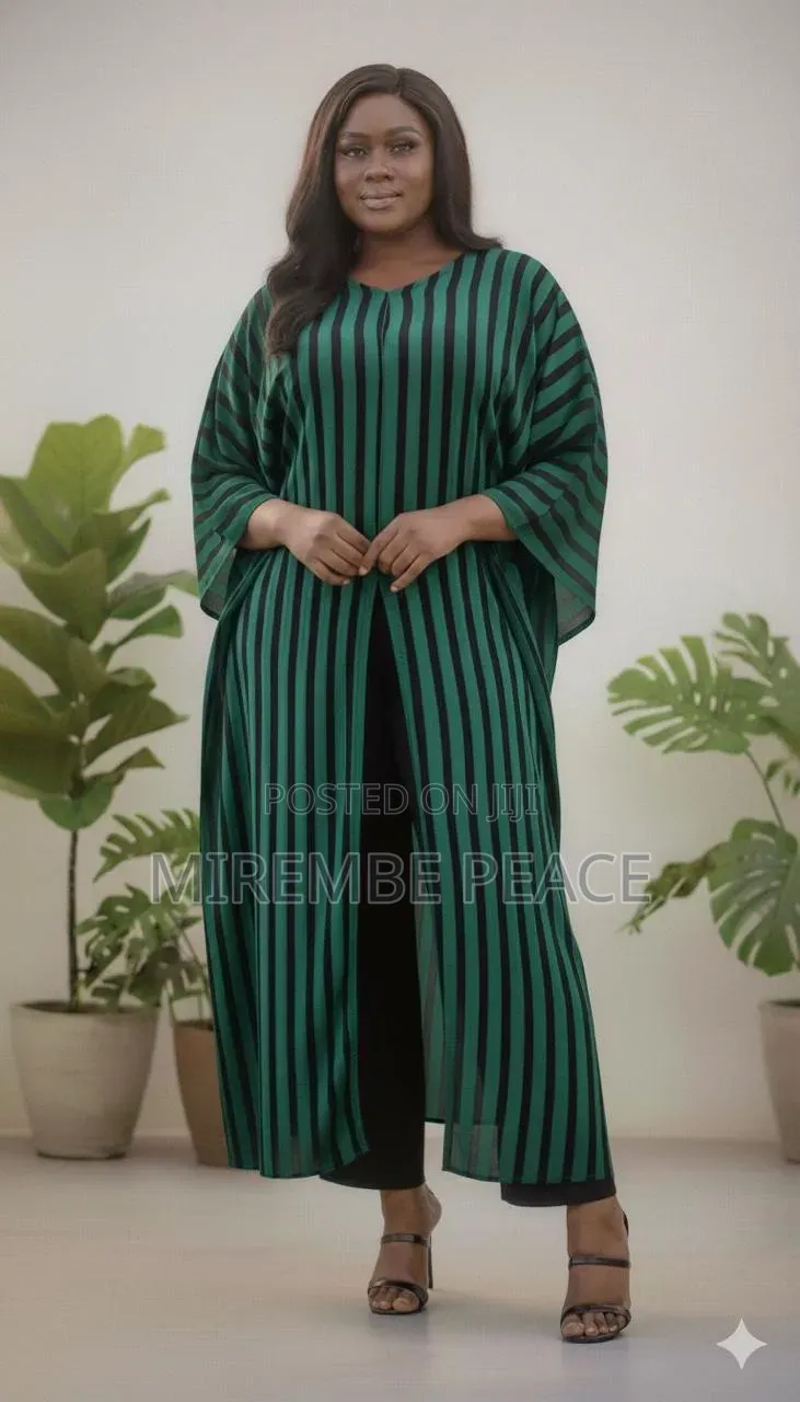 Stripped Open Front Kaftans