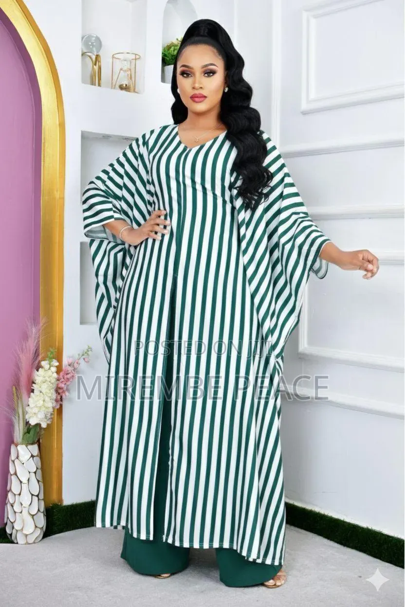Stripped Open Front Kaftans
