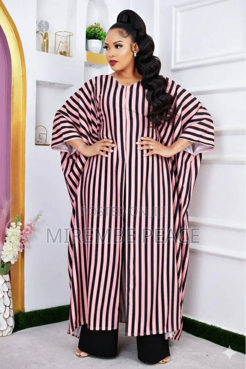 Stripped Open Front Kaftans