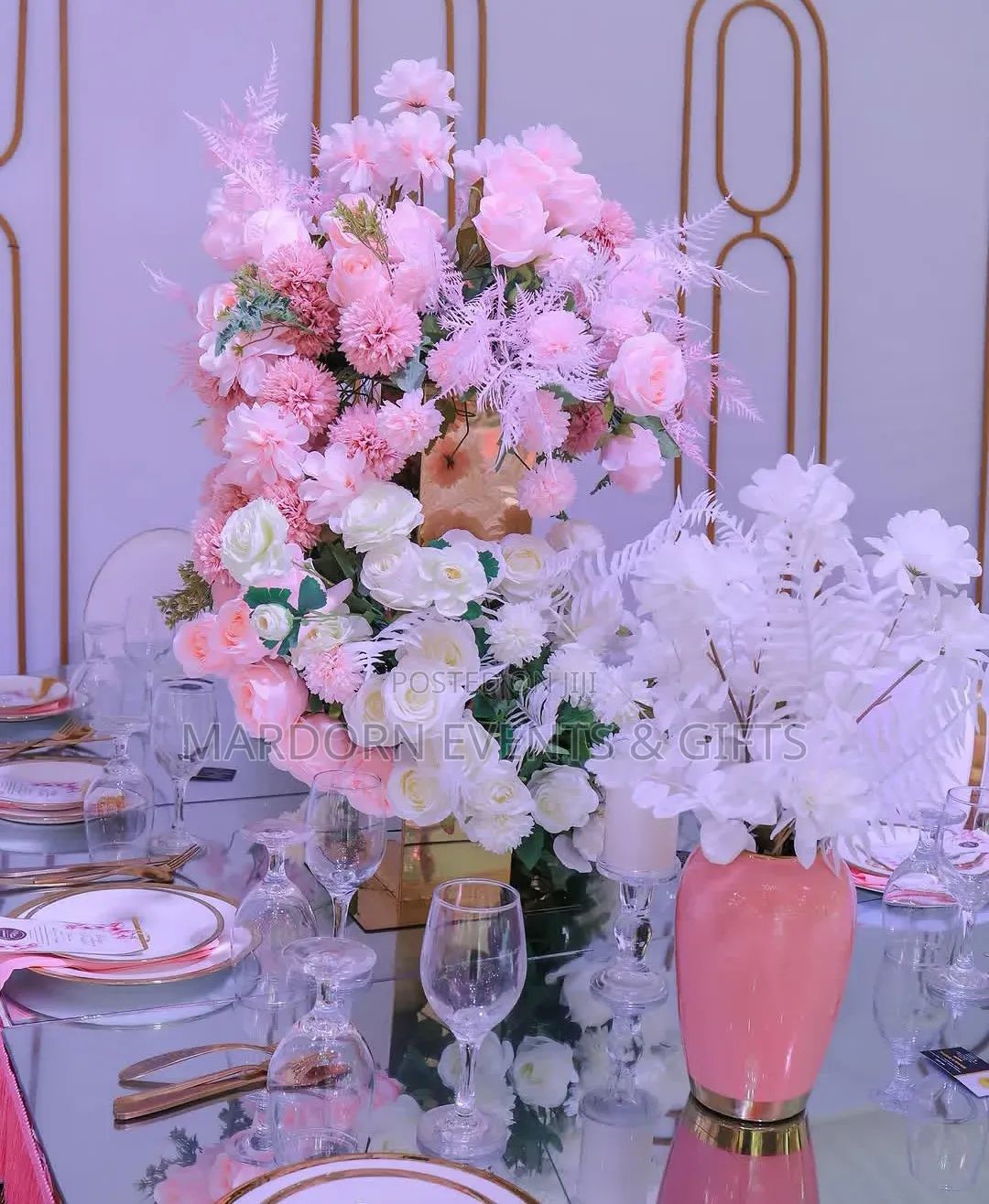 Pink Shades Gold White and Some Bit of Green Introduction