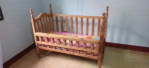 Baby Bed Wooden With Matters