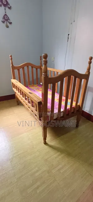 Baby Bed Wooden With Matters