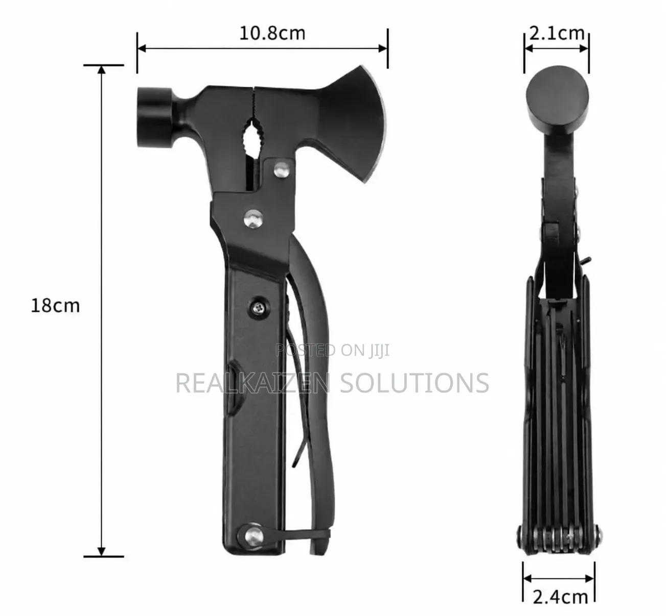 14 in 1 Multi Tool Survival Gear Hammer With Axe Military Grade Tool