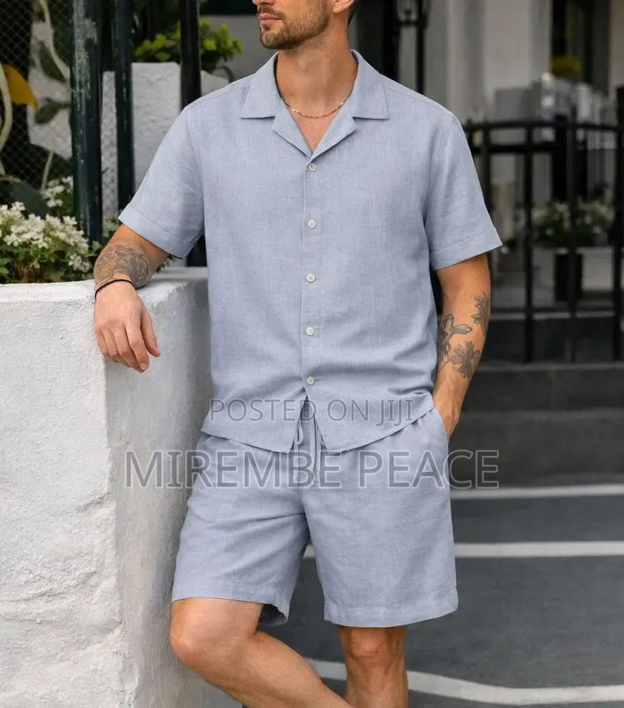 Linen Blend Two-Piece
