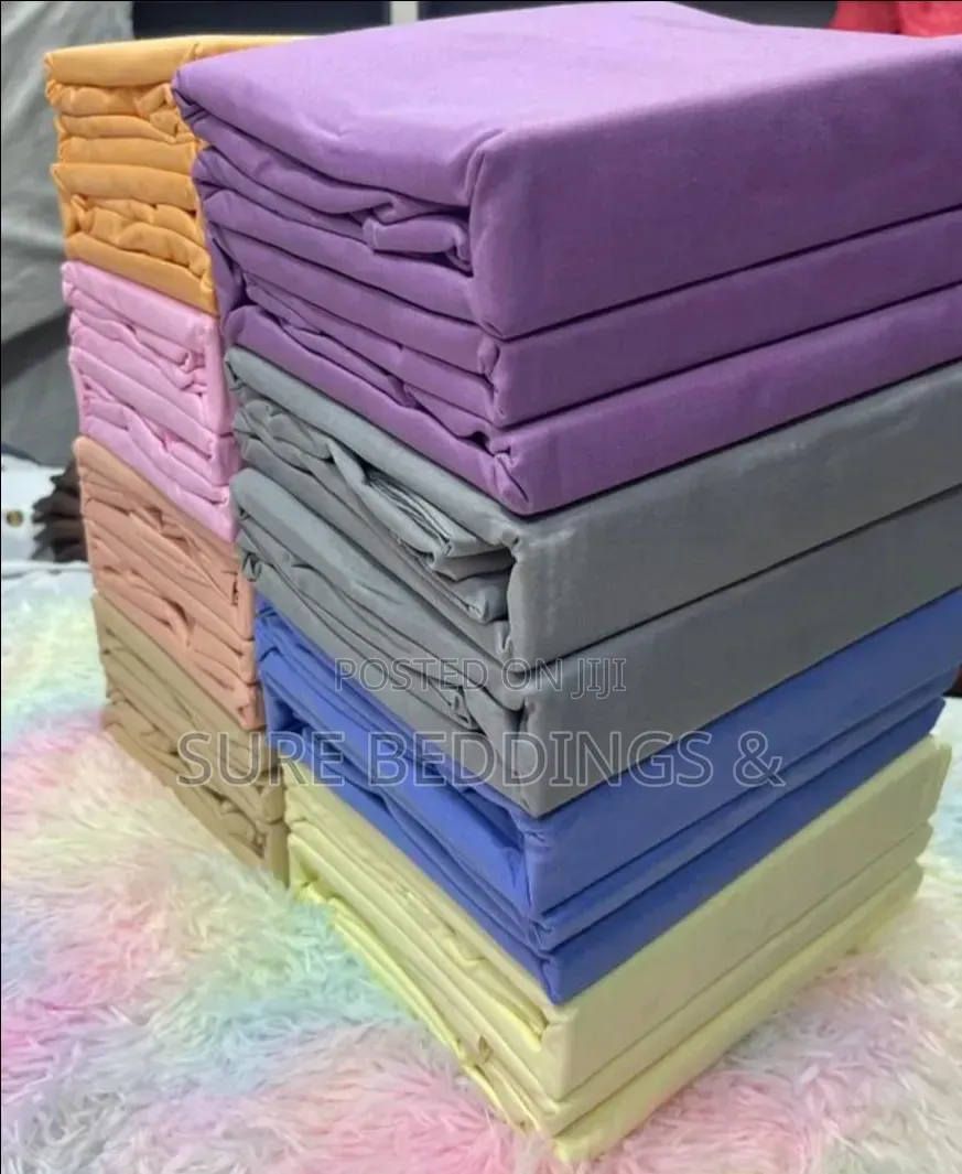 Plain 6*6 Bedsheets