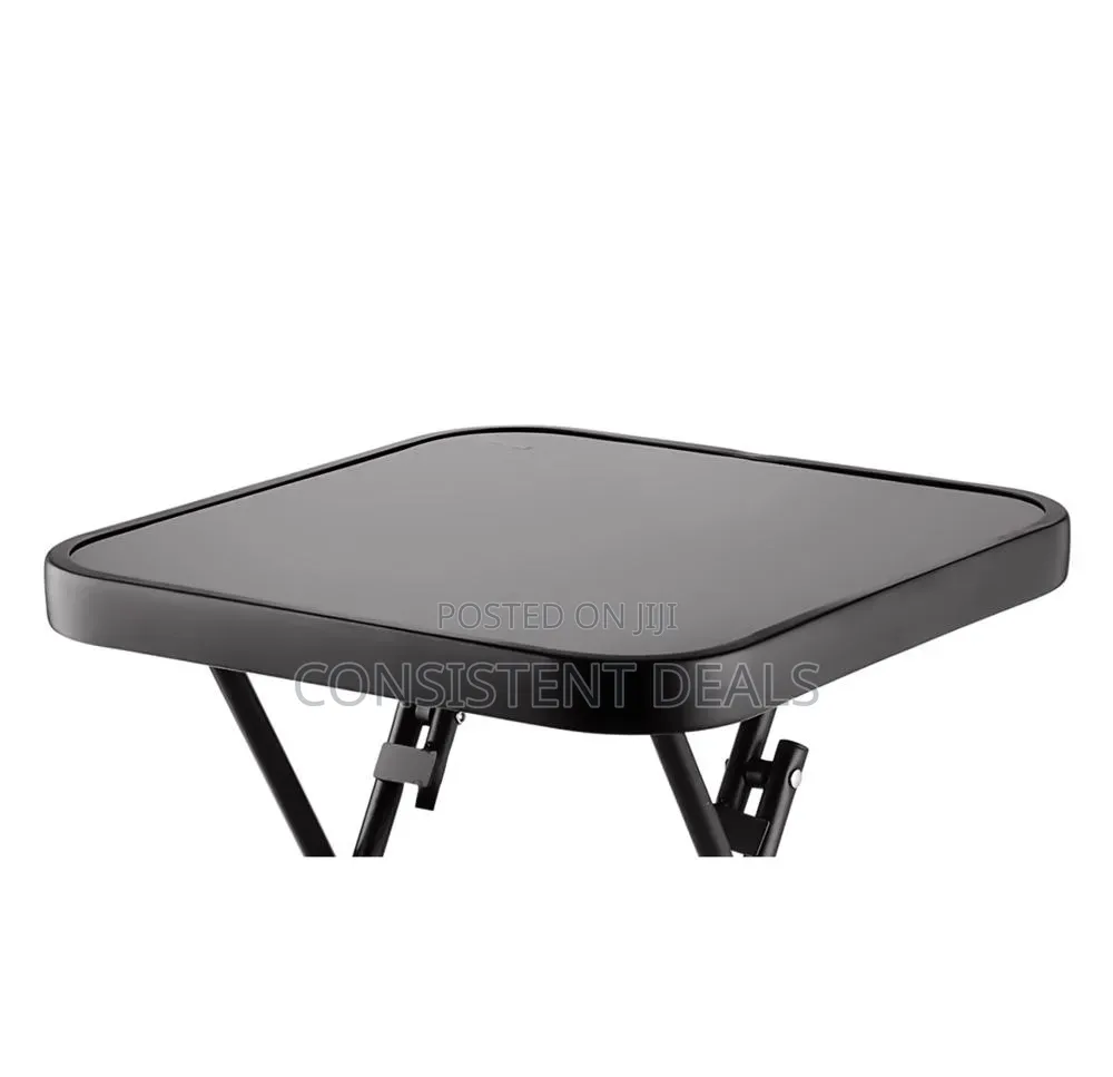 Crystals Outdoor Dining Table, Metal Bistro Patio Garden Table