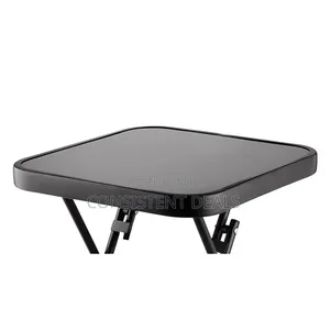 Crystals Outdoor Dining Table, Metal Bistro Patio Garden Table