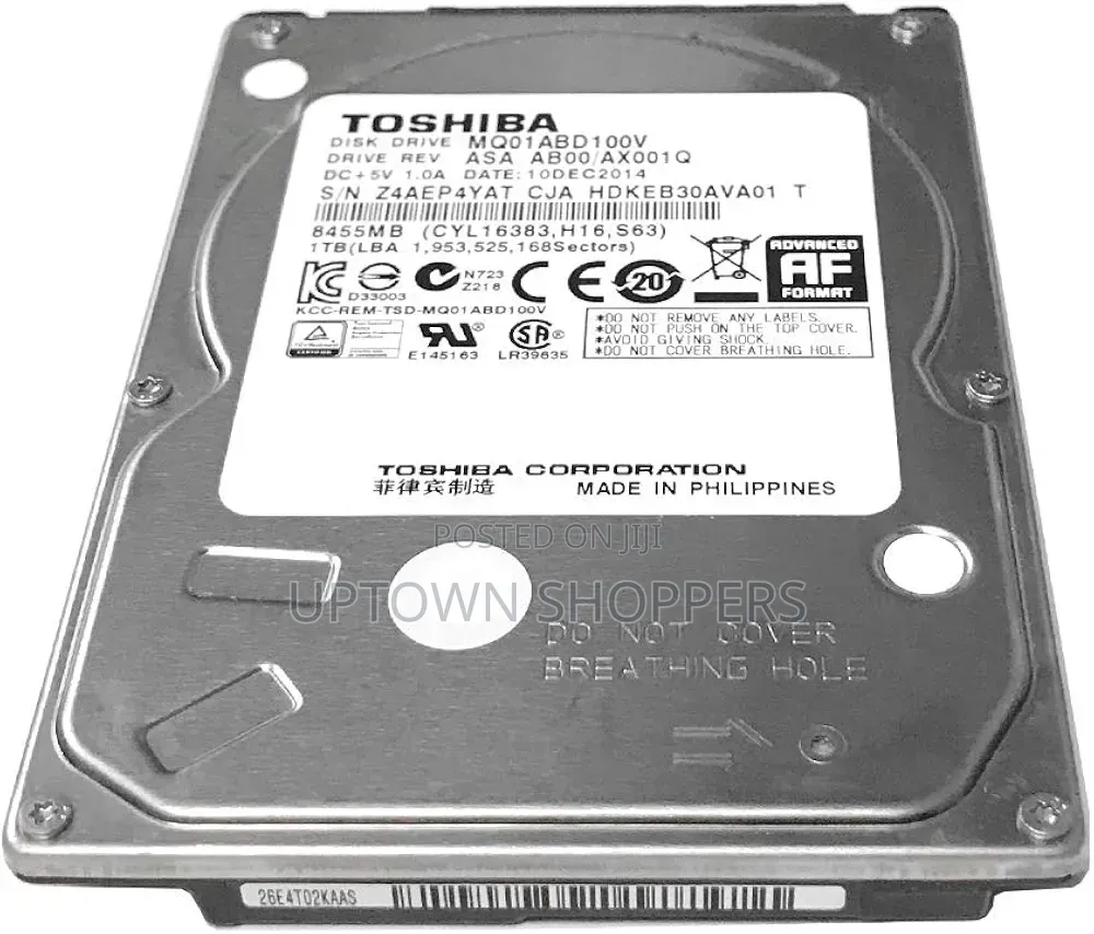 Toshiba 250gb Hard Drive
