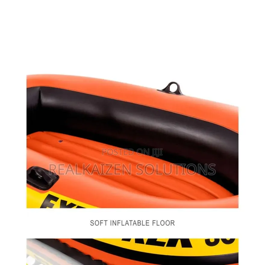 Intex Explorer 300 Inflatable 3 Person Boat Set With Pump
