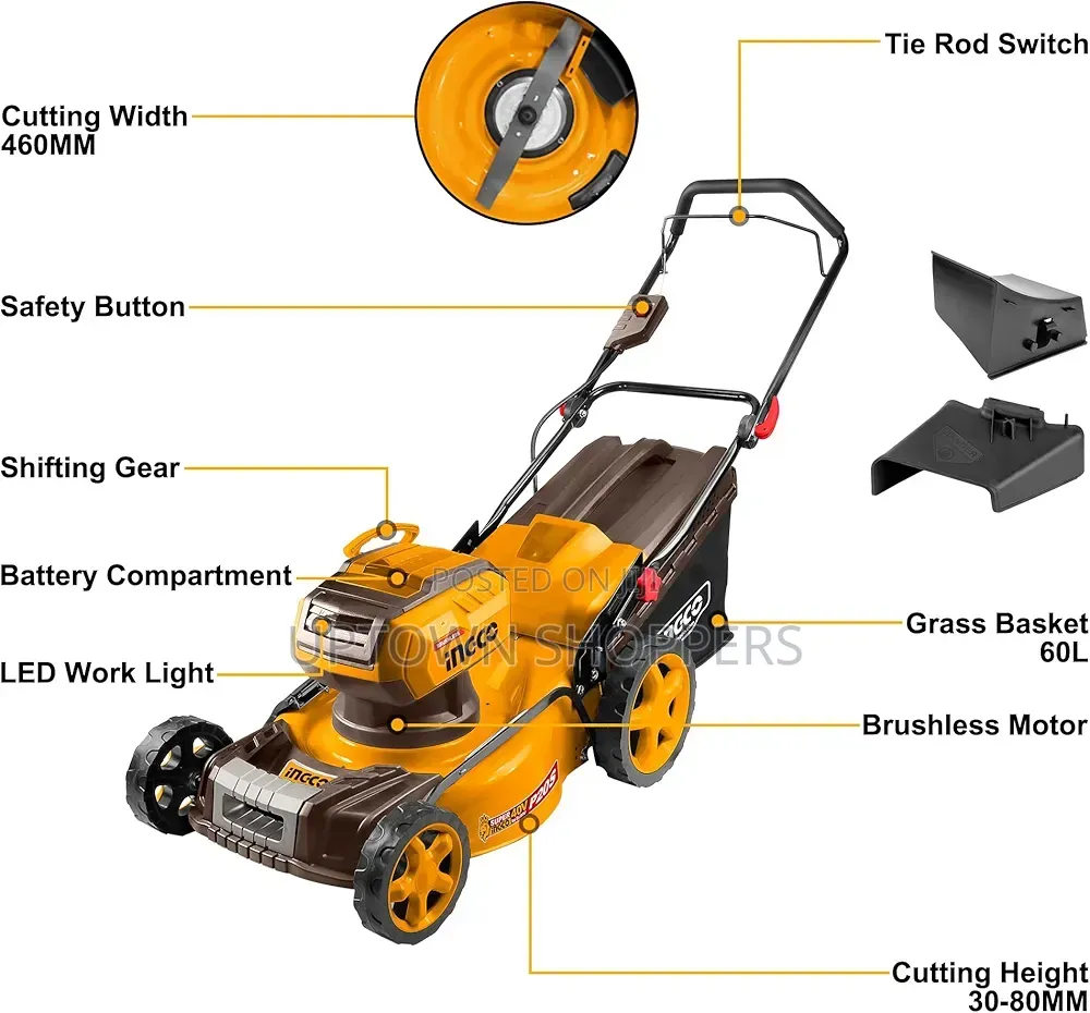 Cordless Lawn Mower Industrial (Lml120186)