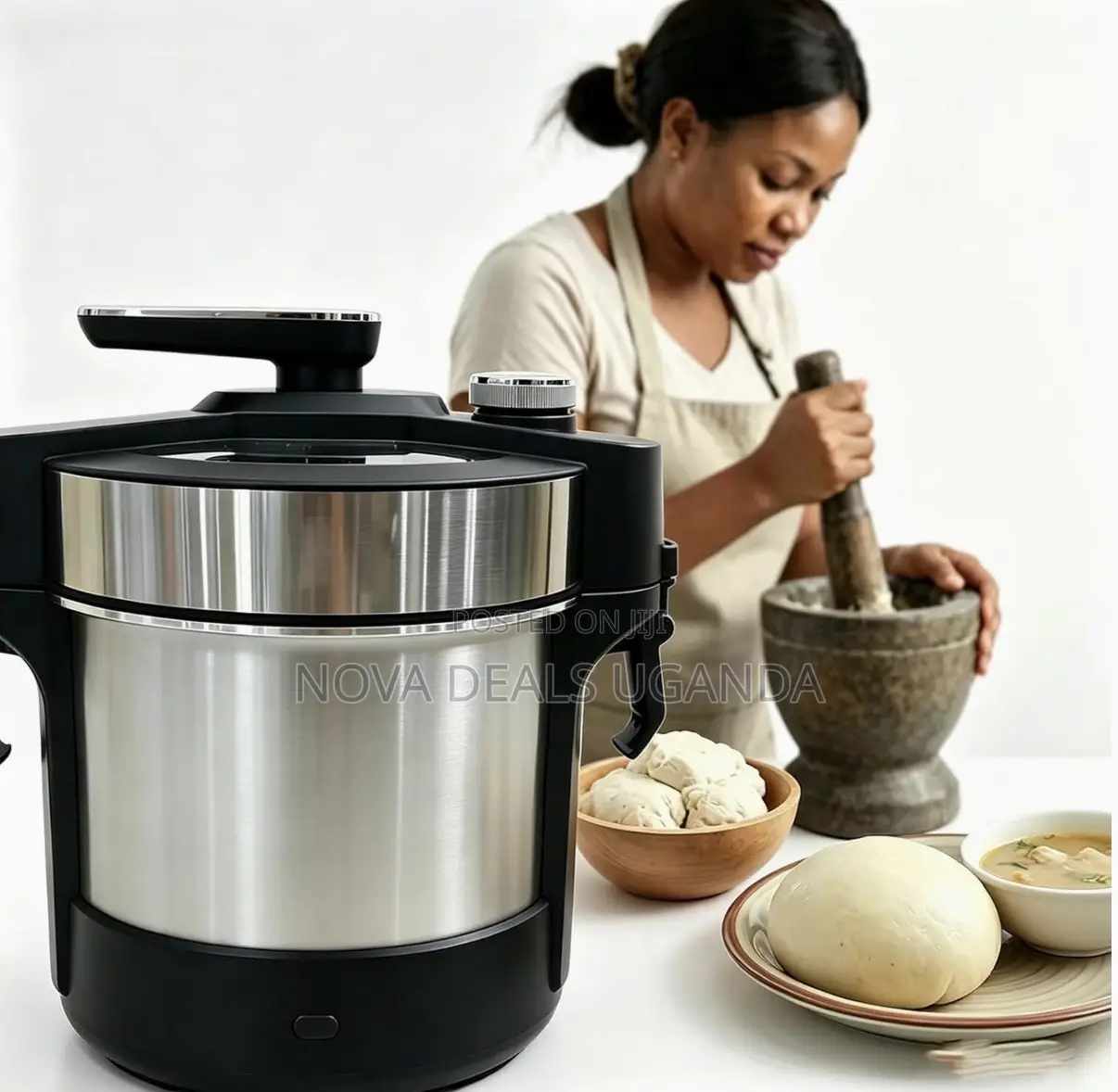 Hoffmans Fufu Swallow Maker Ugali Posho Kalo Automatic Cooker 6l 1000w