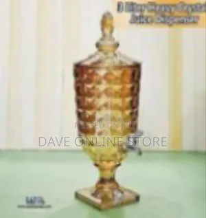 Elegant Crystal Beverage / Juice Dispenser (3 Liter Capacity)