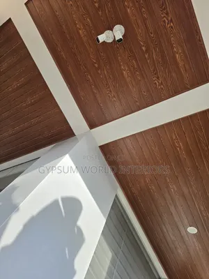 PVC Ceiling Mahogany Installation