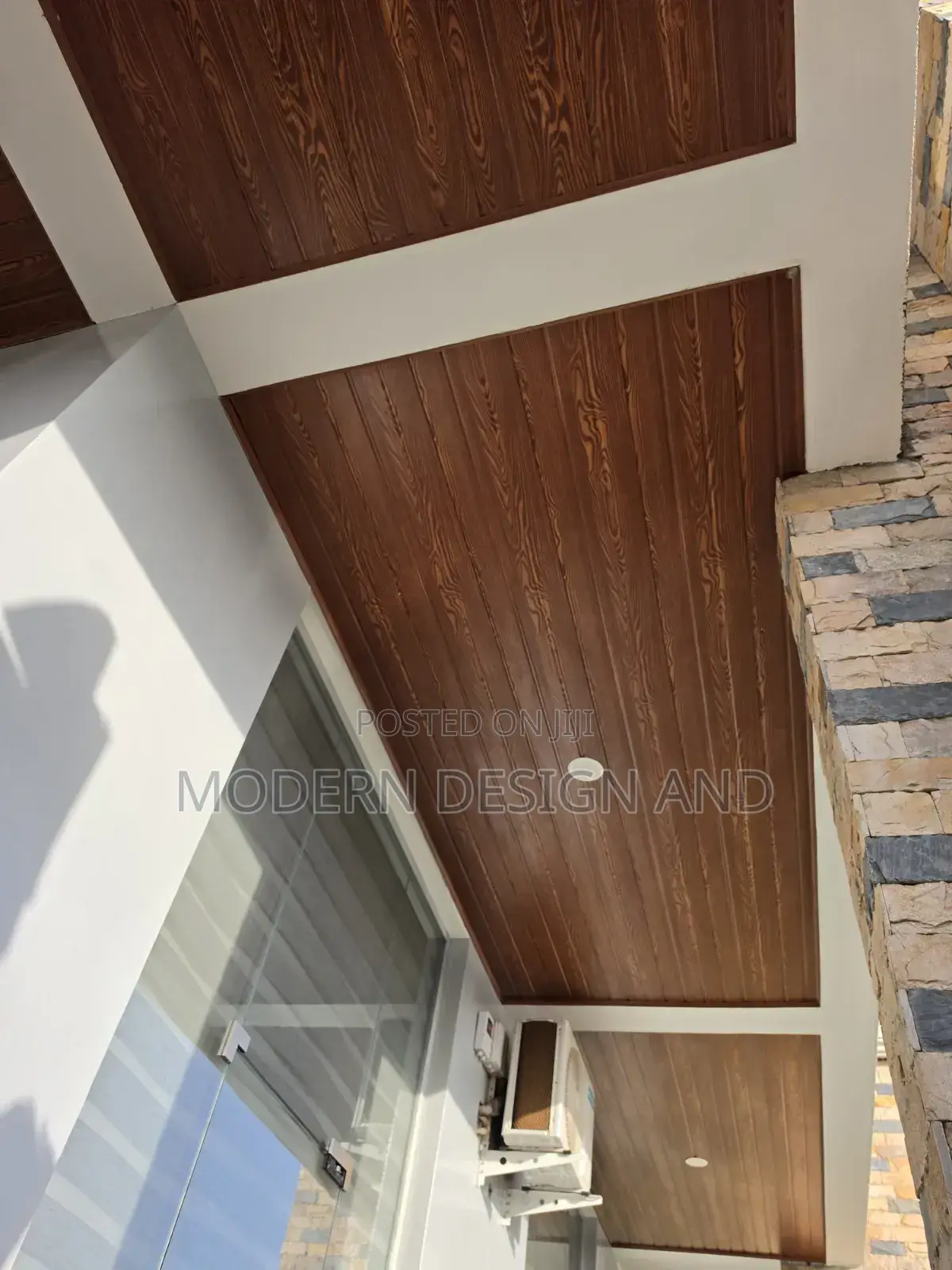 PVC Ceiling Mahogany Installation