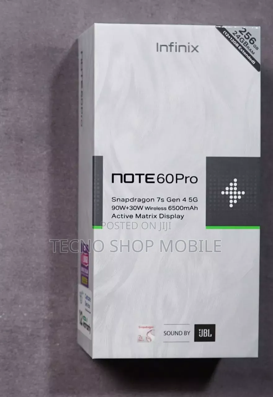 New Infinix Note 60 Pro 256 GB Gray