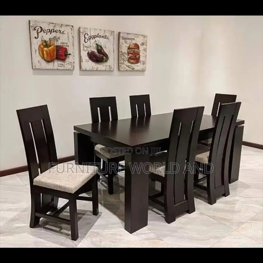 Black 6sitter Dining Table