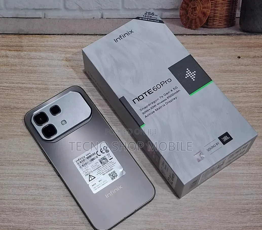 New Infinix Note 60 Pro 256 GB Gray